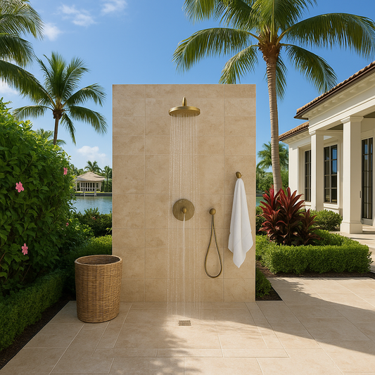 Luxury Outdoor Showers in Port Royal | Naples Premier Outdoor Living